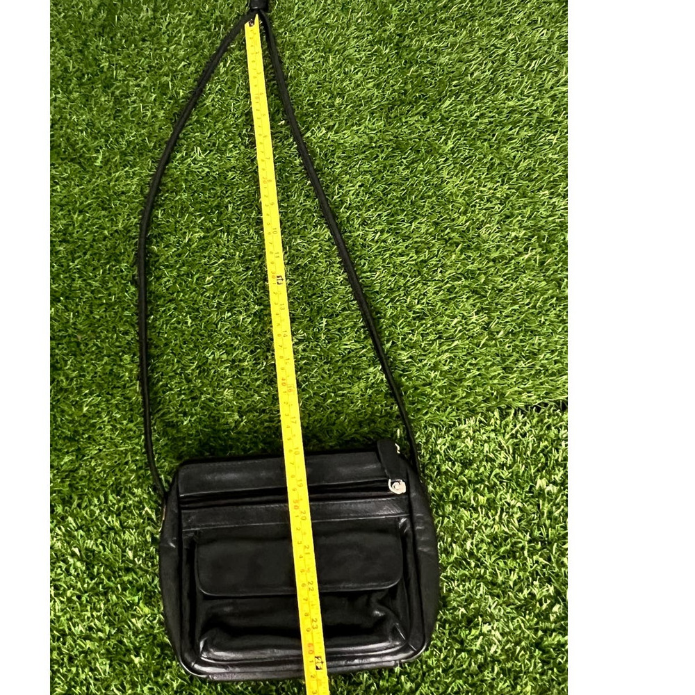 Vintage Fossil Black Genuine Leather Small Shoulder Purse - Picture 3 of 12